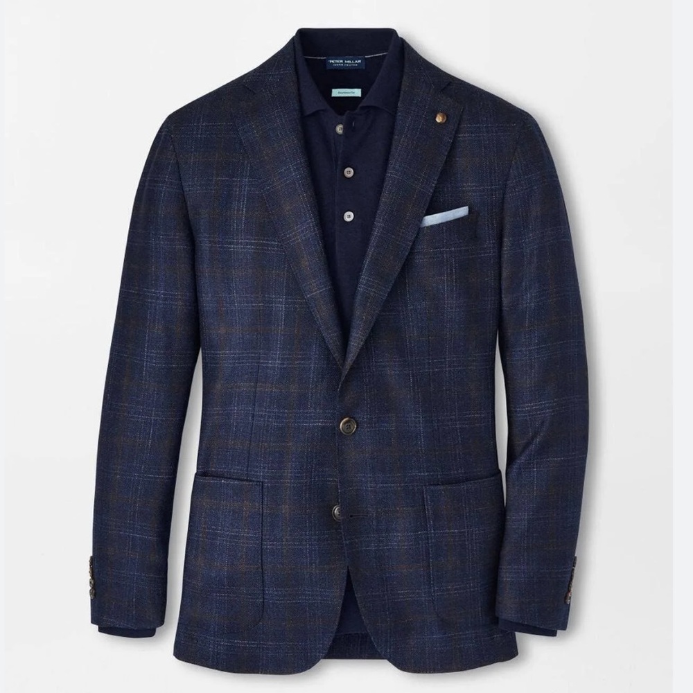 *NEW* Peter Millar Windham Windowpane Soft Jacket